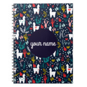 Speciaal gepersonaliseerd alpaca-spiral notebook notitieboek (Voorkant)