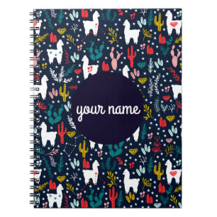 Speciaal gepersonaliseerd alpaca-spiral notebook notitieboek