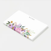 Speciaal gepersonaliseerd floral Bouquet Post-it® Notes (Schuin)