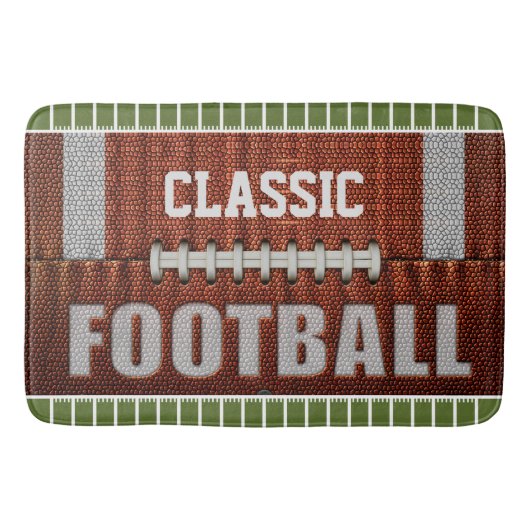 Speciaal gepersonaliseerd Football Bath Mat (Voorkant)