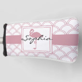 Speciaal gepersonaliseerd kunstdeco Wave Patten Pi Golfheadcover (Voorkant)