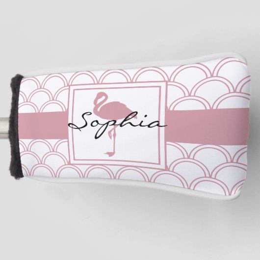 Speciaal gepersonaliseerd kunstdeco Wave Patten Pi Golfheadcover (Voorkant)