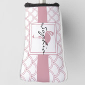 Speciaal gepersonaliseerd kunstdeco Wave Patten Pi Golfheadcover (Draai 90)