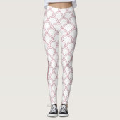 Speciaal gepersonaliseerd kunstdeco Wave Patten Pi Leggings (Voorkant)