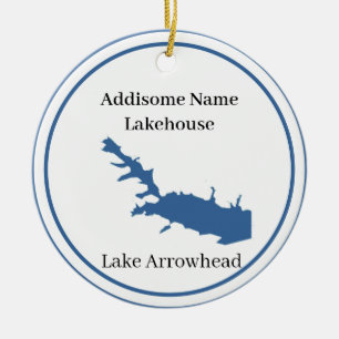 Speciaal gepersonaliseerd met de naam Lake Arrowia Keramisch Ornament