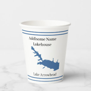 Speciaal gepersonaliseerd met de naam Lake Arrowia Papieren Bekers