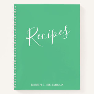 Speciaal gepersonaliseerd modern Recipe Journal Gr Notitieboek