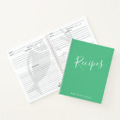Speciaal gepersonaliseerd modern Recipe Journal Gr Notitieboek (Binnen)