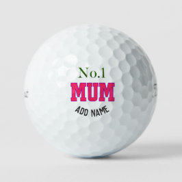 Speciaal gepersonaliseerd nr.1 Mum Titleist Pro V1 Golfballen