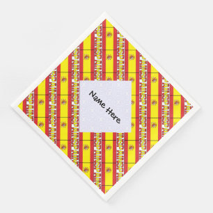 Speciaal gepersonaliseerd papier D voor de Spaanse Servet