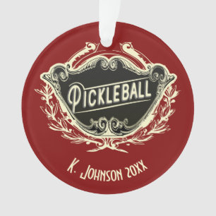 Speciaal gepersonaliseerd Pickleball Ornament