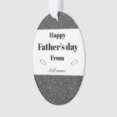 Speciaal gepersonaliseerd siercadeau voor vaders d ornament (voorkant)