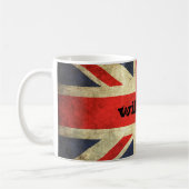 Speciaal gepersonaliseerd sleepnetje van Union Jac Koffiemok (Links)