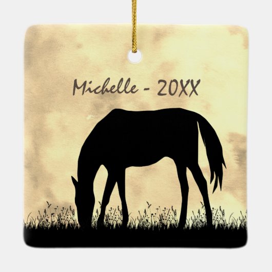 Speciaal gepersonaliseerd tijdens het grazen van d keramisch ornament (Achterkant)