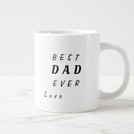 Speciaal gepersonaliseerd voor papa - beste vader extra grote beker (Rechts)