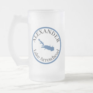 Speciaal gepersonaliseerde Arrowiad Classic Matglas Bierpul