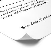 Speciaal gepersonaliseerde audioloog poster (Hoek)