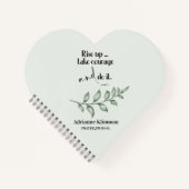 Speciaal gepersonaliseerde Bijbel Verse Greenery P Notitieboek (Voorkant)