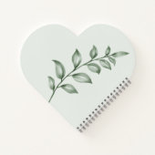 Speciaal gepersonaliseerde Bijbel Verse Greenery P Notitieboek (Achterkant)