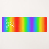 Speciaal gepersonaliseerde Bright Rainbow Yoga Mat (Voorkant (horizontaal))