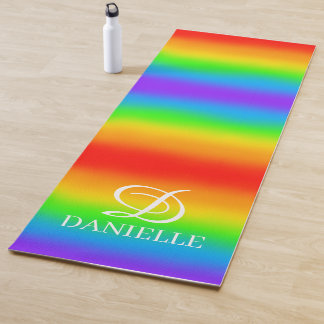 Speciaal gepersonaliseerde Bright Rainbow Yoga Mat