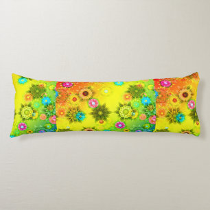 Speciaal gepersonaliseerde Bright Sunshine Floral Lichaamskussen