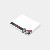 Speciaal gepersonaliseerde Cute Mexican Sugar Skul Post-it® Notes (Schuin)