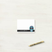 Speciaal gepersonaliseerde Cute Mexican Sugar Skul Post-it® Notes (Op bureau)