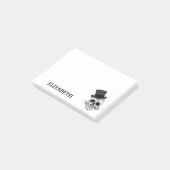 Speciaal gepersonaliseerde Cute Mexican Sugar Skul Post-it® Notes (Schuin)