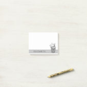 Speciaal gepersonaliseerde Cute Mexican Sugar Skul Post-it® Notes (Op bureau)