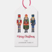 Speciaal gepersonaliseerde Cute Nutcracker Merry K Cadeaulabel (Voorkant)