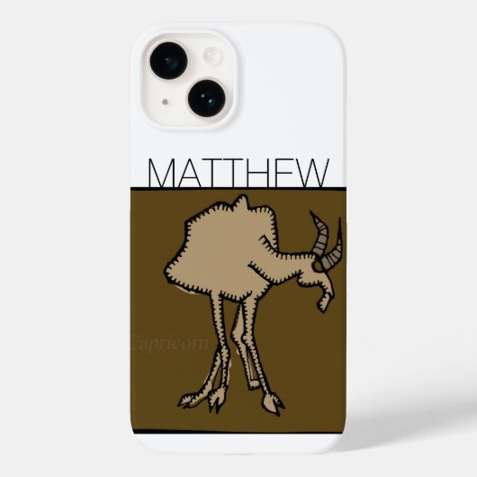 Speciaal gepersonaliseerde dierentuin voor Zodiac Case-Mate iPhone Case (Achterkant)
