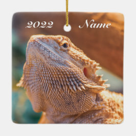 Speciaal gepersonaliseerde dradenhagedis voor volw keramisch ornament