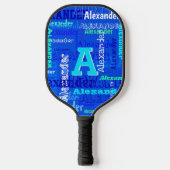 Speciaal gepersonaliseerde en monogrammed Pickleba Pickleball Paddle (Voorkant)