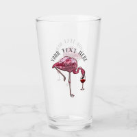 Speciaal gepersonaliseerde Flamingo Wine Drinker N