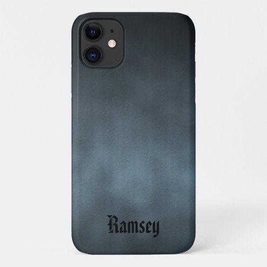 Speciaal gepersonaliseerde Gothic van Cool Gray Om Case-Mate iPhone Case (Achterkant)