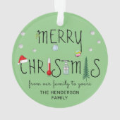 Speciaal gepersonaliseerde kerstboom van 2020 ornament (achterkant)