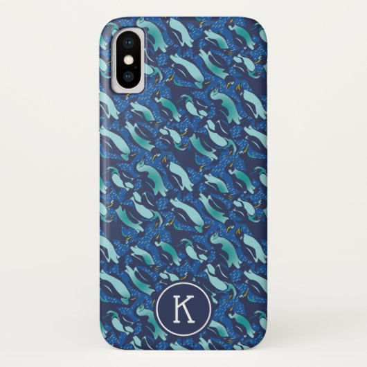 Speciaal gepersonaliseerde KOOLEST marine Blue All Case-Mate iPhone Case (Achterkant)