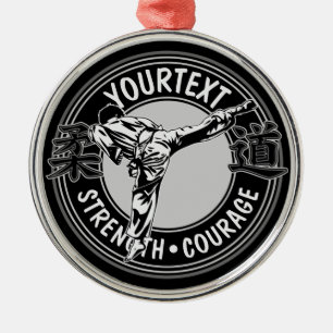 Speciaal gepersonaliseerde krijgskunst JUDO Japan Metalen Ornament