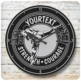 Speciaal gepersonaliseerde krijgskunst JUDO Japan  Ronde Klok