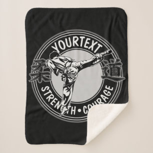 Speciaal gepersonaliseerde krijgskunst JUDO Japan Sherpa Deken