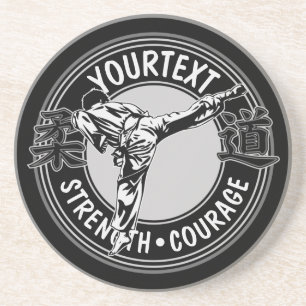 Speciaal gepersonaliseerde krijgskunst JUDO Japan  Zandsteen Onderzetter