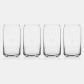 Speciaal gepersonaliseerde kunsten blikvorm glas (Achterkant)