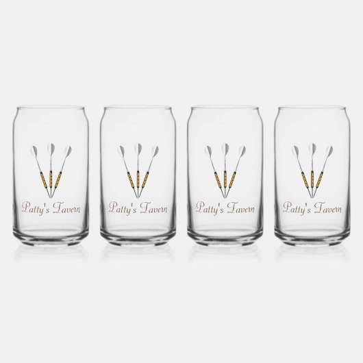 Speciaal gepersonaliseerde kunsten blikvorm glas (Voorkant)