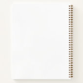 Speciaal gepersonaliseerde Logo spiraal van wit en Notitieboek (Achterkant)