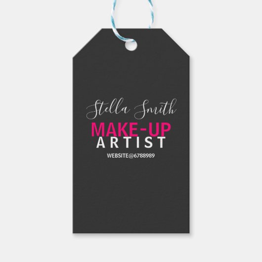 Speciaal gepersonaliseerde Makeup Artist Standard Cadeaulabel (Voorkant)