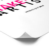 Speciaal gepersonaliseerde Makeup Artist Standard Poster (Hoek)