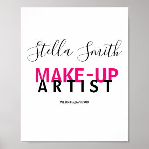 Speciaal gepersonaliseerde Makeup Artist Standard Poster