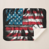 Speciaal gepersonaliseerde militaire Soldaat Dog-t Sherpa Deken (Voorkant (horizontaal))