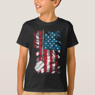 Speciaal gepersonaliseerde militaire Soldaat Dog-t T-shirt